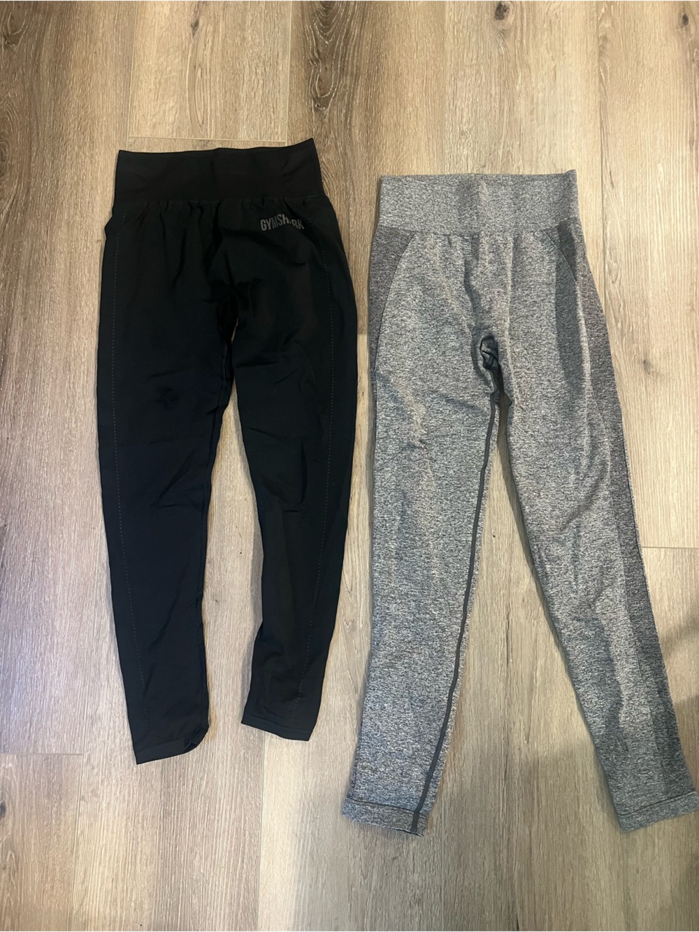 Gymshark 2 Pairs of Leggings — Gray & Black